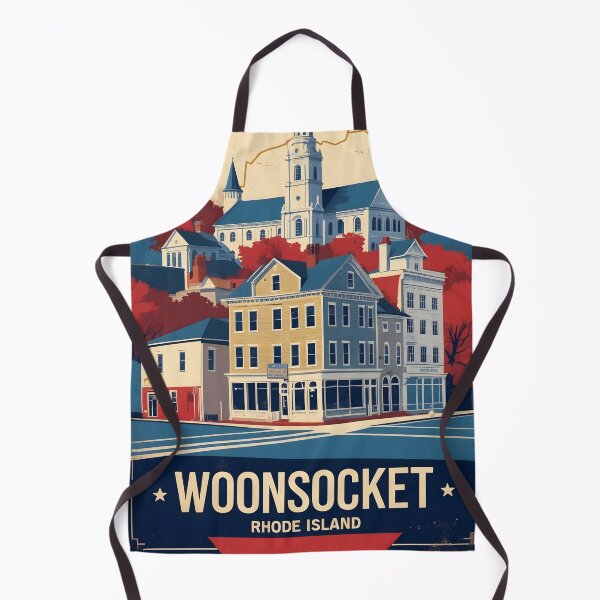 Item preview, Woonsocket Rhode Island 1950s USA Vintage Travel Tourism designed and sold by TravelersGems.