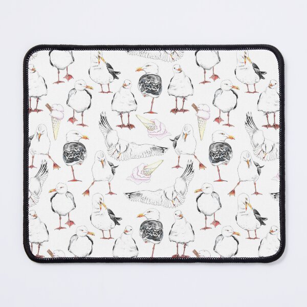 Item preview, Seagulls and Ice-cream Pattern designed and sold by Hide&Quill.