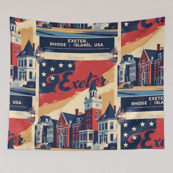 Item preview, Exeter Rhode Island 1950s USA Vintage Travel Tourism designed and sold by TravelersGems.