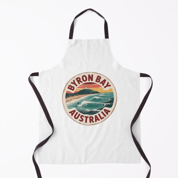 Item preview, Byron Bay Australia Retro Surf Wave Badge designed and sold by CircinusStore.
