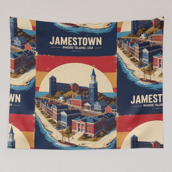 Item preview, Jamestown Rhode Island 1950s USA Vintage Travel Tourism designed and sold by TravelersGems.
