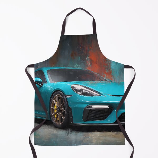 Item preview, Porsche 718 Cayman GT4 Color Splash Pop Art Print designed and sold by AutoPopStudio.