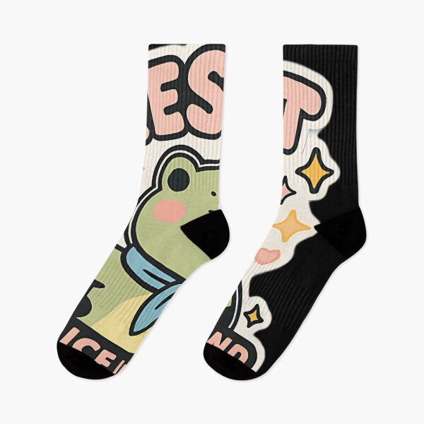 Item preview, Resist No Ice in My Pond frog climate awareness cute amphibian activist eco humor designed and sold by ArtDesignTp.
