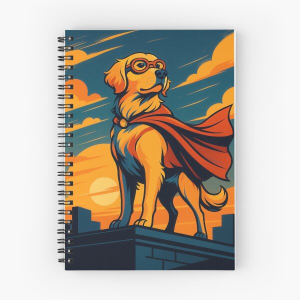 Item preview, Golden Retriever as Rooftop Superhero designed and sold by Flying Doggo.