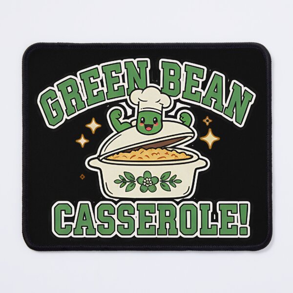 Item preview, Green Bean Casserole funny frog cooking humor food lover thanksgiving design designed and sold by ArtDesignTp.