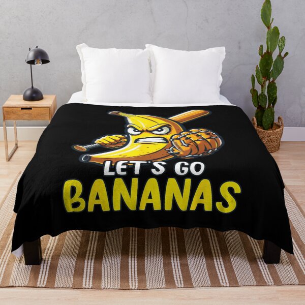 Item preview, Let's Go Bananas, Fruit Lover & Funny Banana Baseball designed and sold by TheresaAChase05.