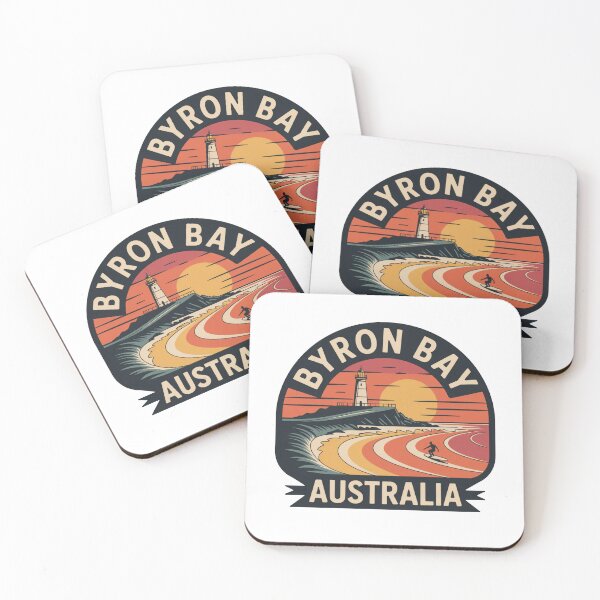 Item preview, Byron Bay Australia Vintage Sunset Surf Emblem designed and sold by CircinusStore.
