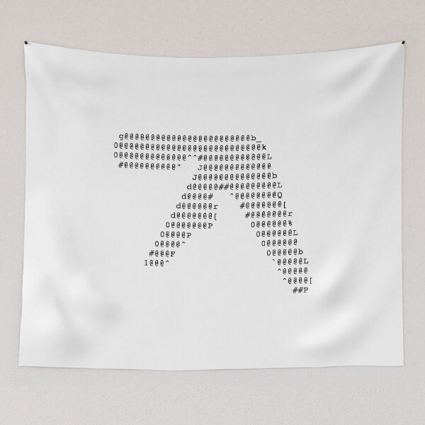 Item preview, Aphex Twin ASCII Art Black design designed and sold by 808Garments.