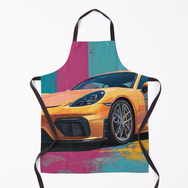 Item preview, Porsche 718 Cayman GT4 Bold Colors Pop Art Poster designed and sold by AutoPopStudio.