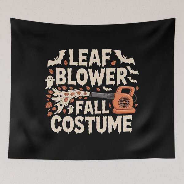 Item preview, Spooky Leaf Blower Fall Costume T-Shirt – Funny Halloween Ghost and Bat Design designed and sold by GlessedUp.