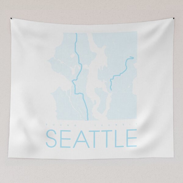 Item preview, Seattle Transit Map designed and sold by ezraeinhorn.