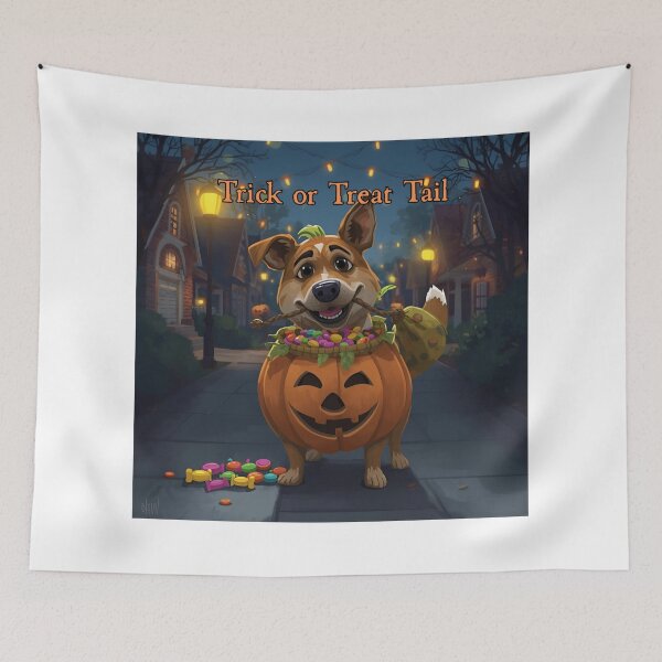Item preview, Trick or Treat Tail designed and sold by PetJoyPrintsCO.