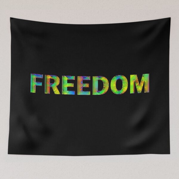 Item preview, Freedom Typography – Colorful Mosaic Text #1 designed and sold by creativerooney.