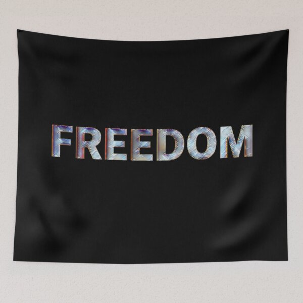 Item preview, Freedom Typography – Colorful Mosaic Text #2 designed and sold by creativerooney.