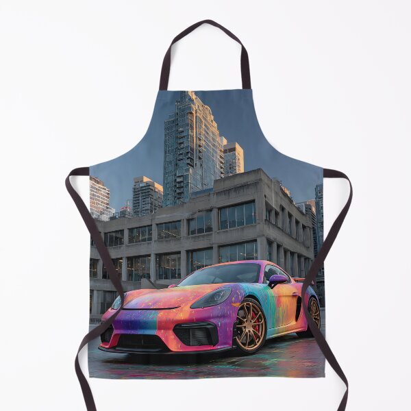 Item preview, Porsche 718 Cayman GT4 Illustration Pop Art Décor designed and sold by AutoPopStudio.