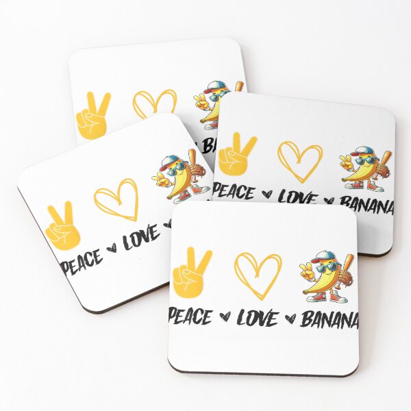 Item preview, Peace Love Banana For Fruit Lover Vegan designed and sold by TheresaAChase05.