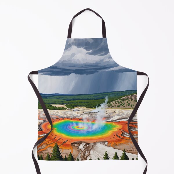 Item preview, Grand Prismatic Spring During a Storm designed and sold by VectorThread.