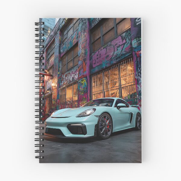 Item preview, Porsche 718 Cayman GT4 Vibrant Modern Art Print designed and sold by AutoPopStudio.