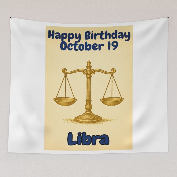 Item preview, Birthday Zodiac Sign – October 19 designed and sold by ariksworld.
