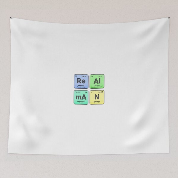 Item preview, Real Man,  Periodic Table Elements, Personalized Chemistry Design, Science Gift for Nerds & Students designed and sold by chipmuckdesignn.