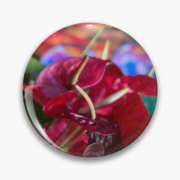 Item preview, Tropical Anthuriums Against Painted Sunset” designed and sold by TrisaThyme.