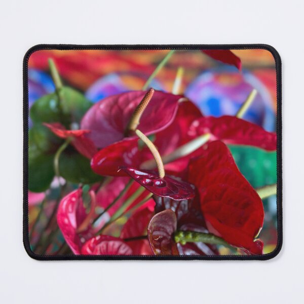 Item preview, Tropical Anthuriums Against Painted Sunset” designed and sold by TrisaThyme.