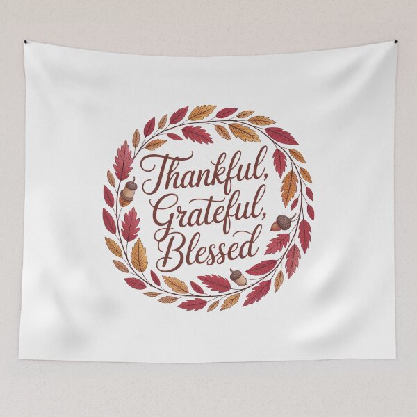 Item preview, Thankful, Grateful, Blessed designed and sold by Ammar Studio.