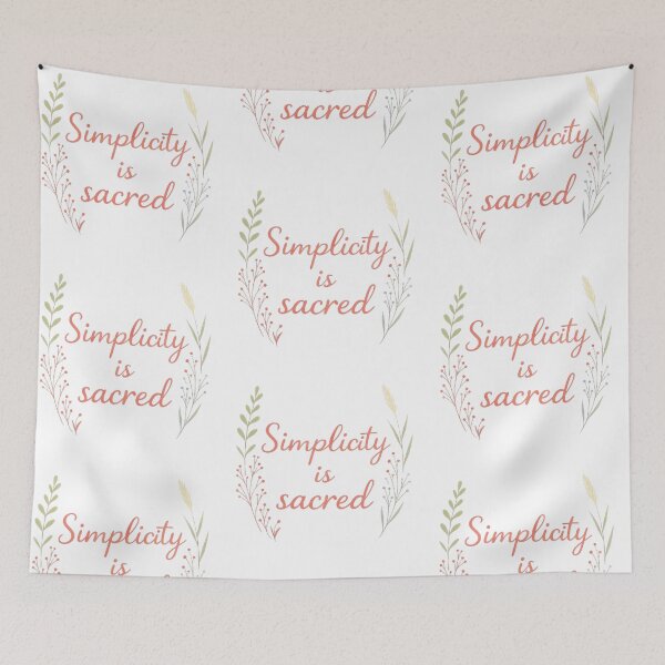 Item preview, Simplicity Is Sacred designed and sold by MiLaKK.