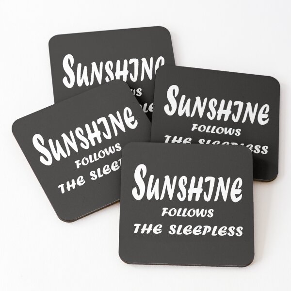 Item preview, Sunshine Follows The Sleepless – Hustle & Resilience Quote Design designed and sold by ArtNestVerse.