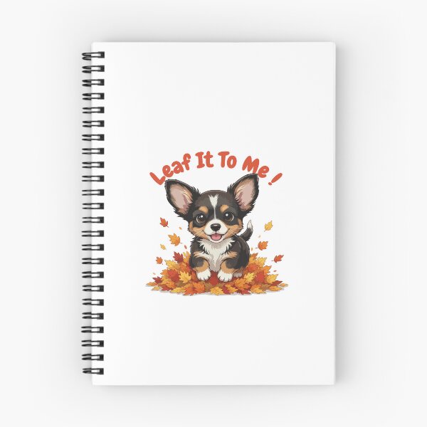 Item preview, Leaf It To Me Chiweenie Dog Running in Fall Leaves Cute Autumn designed and sold by The Real Life Symphony.