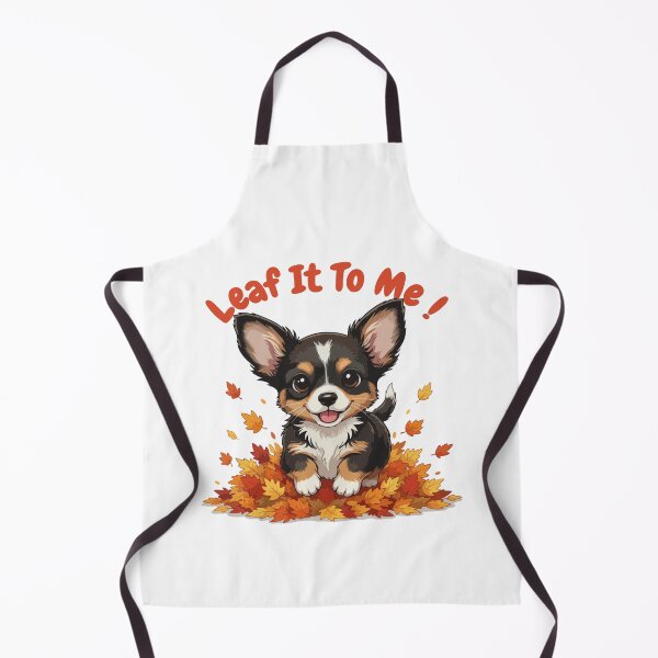 Item preview, Leaf It To Me Chiweenie Dog Running in Fall Leaves Cute Autumn designed and sold by The Real Life Symphony.