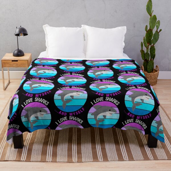 Item preview, I love sharks and myself funny design designed and sold by Logiprint.