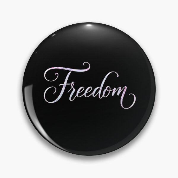 Item preview, Freedom Calligraphy Word Art – Pastel Marble Script  designed and sold by creativerooney.