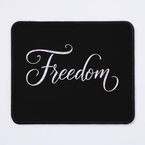 Item preview, Freedom Calligraphy Word Art – Pastel Marble Script  designed and sold by creativerooney.