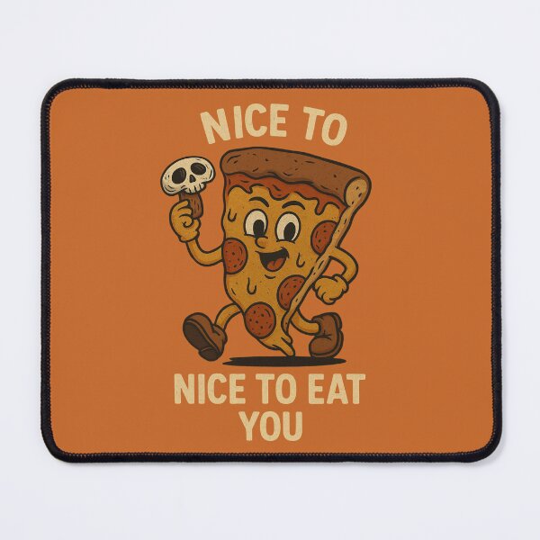 Item preview, Skull Mushrooom Pizza Slice - Spooky Food Humor designed and sold by erbens07.