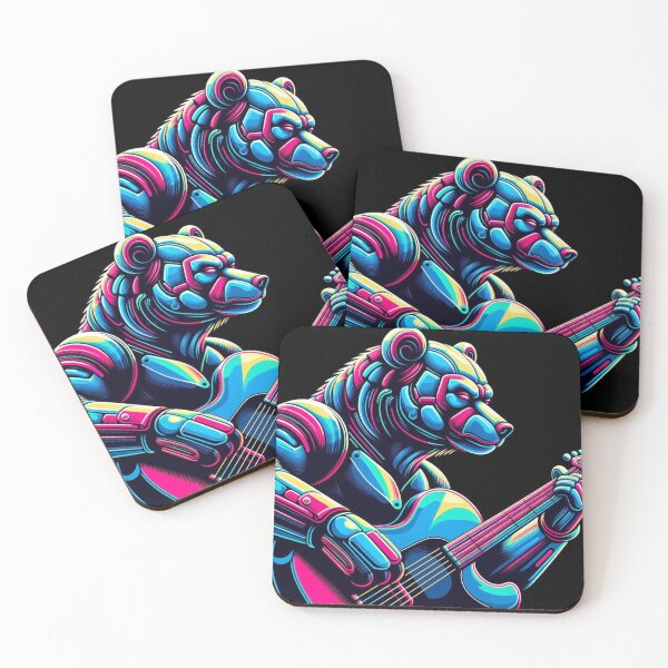 Item preview, Colorful futuristic bear  designed and sold by Dogandesighn.