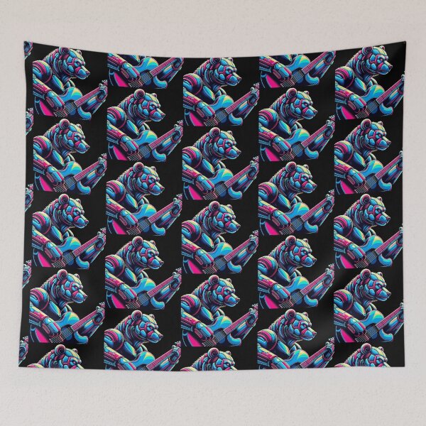 Item preview, Colorful futuristic bear  designed and sold by Dogandesighn.