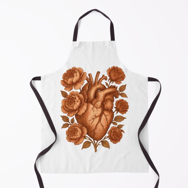 Item preview, Anatomical heart with vintage flowers designed and sold by Yuliik.