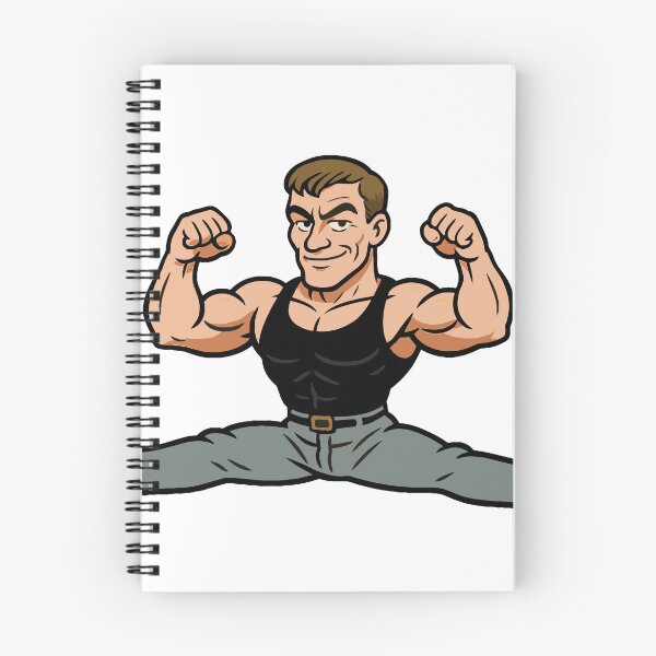 Item preview, Fighter champ Muscles from Brussels doing splits designed and sold by pixel-overdose.