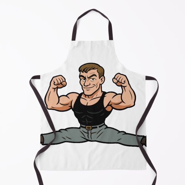 Item preview, Fighter champ Muscles from Brussels doing splits designed and sold by pixel-overdose.