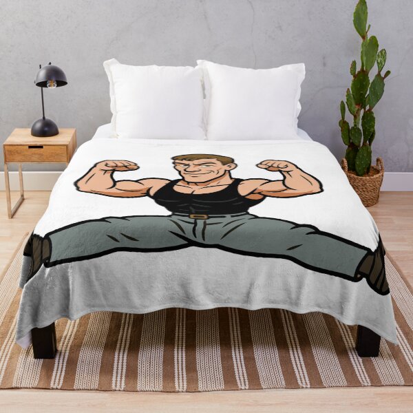 Item preview, Fighter champ Muscles from Brussels doing splits designed and sold by pixel-overdose.