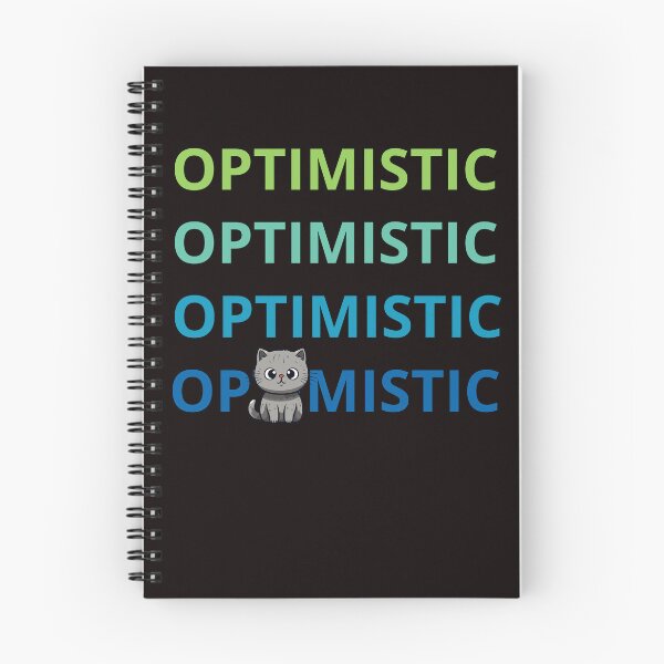 Aperçu de l'œuvre reste optimiste quoi qu'il arrive, mignon chaton créée et vendue par Logiprint.