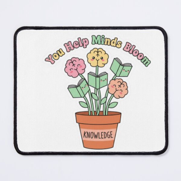Item preview, You Help Minds Bloom – Cute Teacher Quote | Growth Mindset Classroom Art designed and sold by ArtiVibeAura.