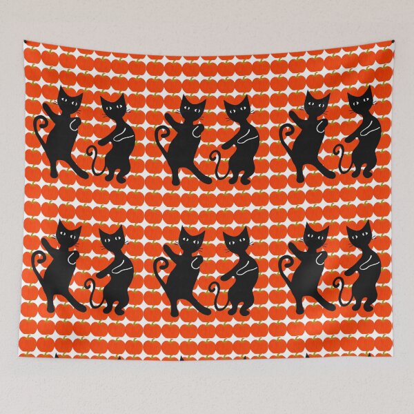 Item preview, Atomic cats dancing for Halloween designed and sold by bramblewood56.