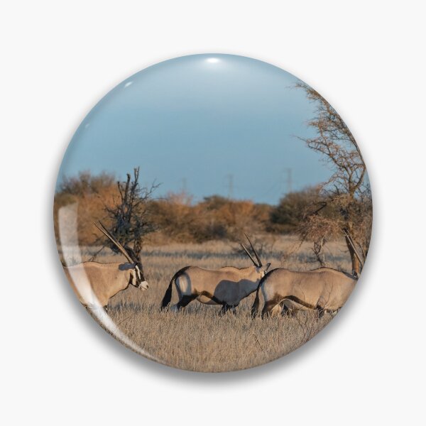 Item preview, Lantern Horns — Gemsbok Herd in Golden Grass, Africa designed and sold by DavideAntoniani.