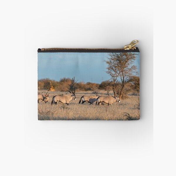 Item preview, Lantern Horns — Gemsbok Herd in Golden Grass, Africa designed and sold by DavideAntoniani.