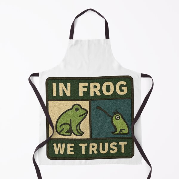 Item preview, In Frog We Trust frog and fly funny quote retro design amphibian humor designed and sold by ArtDesignTp.