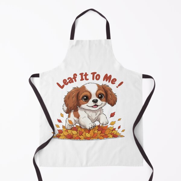 Item preview, Leaf It To Me English Toy Spaniel Dog Running in Fall Leaves Cute Autumn designed and sold by The Real Life Symphony.