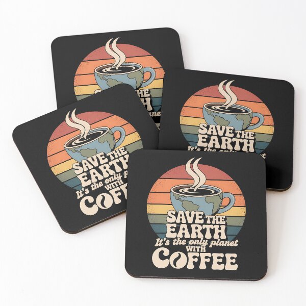 Item preview, save the earth - coffee lover - caffeine addict - eco friendly - planet earth - environmental awareness - sustainability - coffee and planet - eco lifestyle - climate change - green living designed and sold by JansenGS.