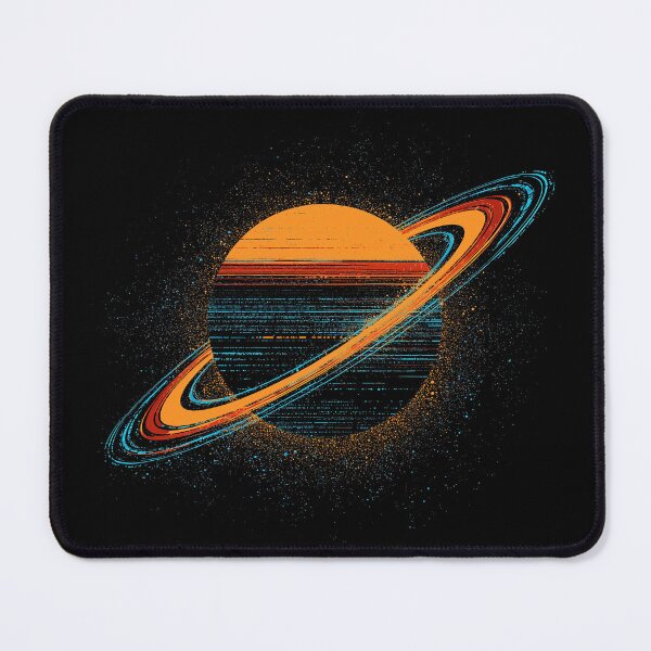 Item preview, Retro Saturn Rings – Cosmic Space Art designed and sold by Mythic Legends Digital.